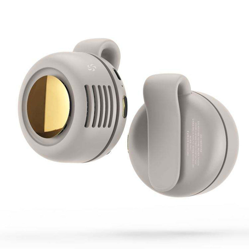 Mf019 Small Cyclone Bladeless Fan USB Charging Hanging Neck Small Fan Mini Waist Hanging Portable Mini Flap Pocket Pants